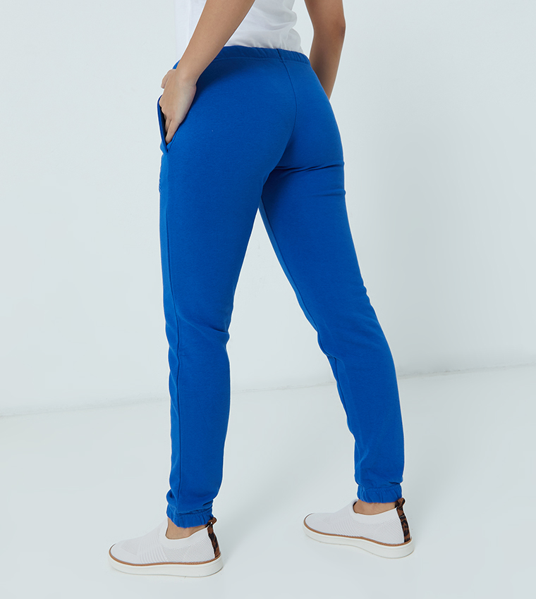 Girls royal blue joggers outlet