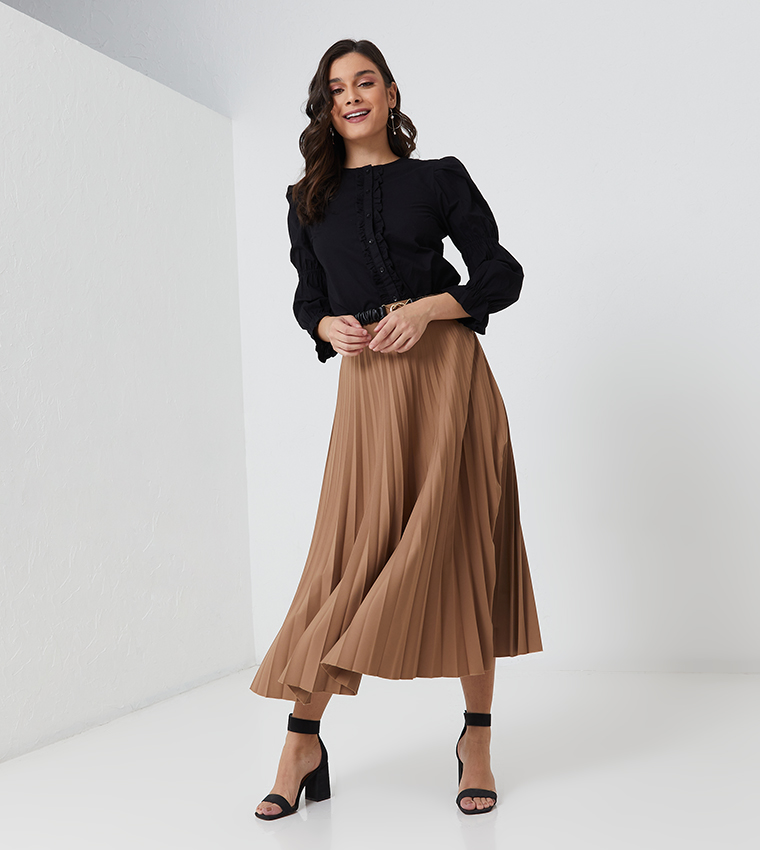 Long Sleeve Woven Top
