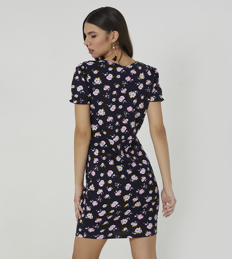 Casual  Cotton Jersey Mini Dress