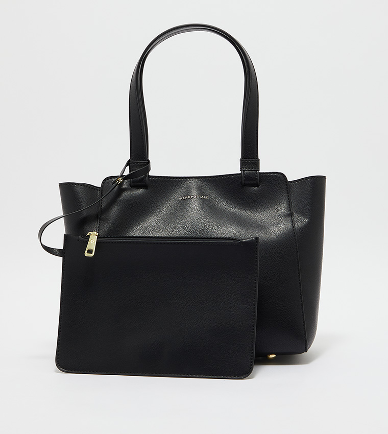 Buy Aeropostale Classic Shoulder Bag In Black 6thStreet Kuwait