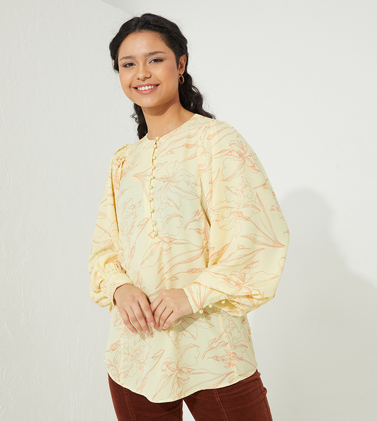 Aero Feminine Long Sleeves Blouse