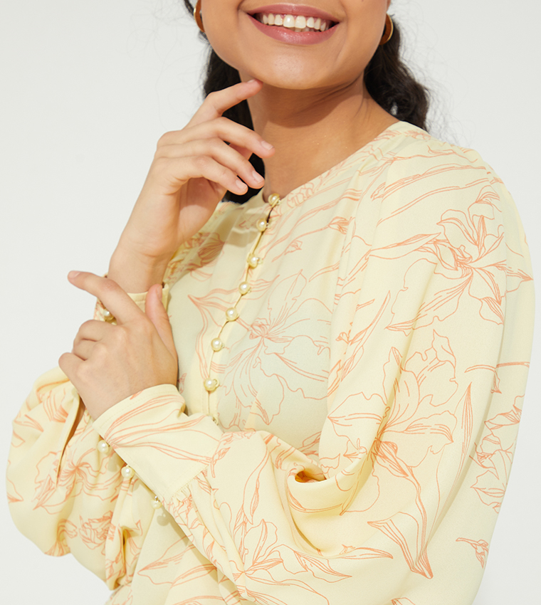 Aero Feminine Long Sleeves Blouse