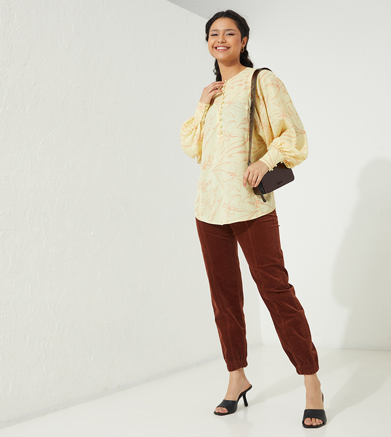Aero Feminine Long Sleeves Blouse