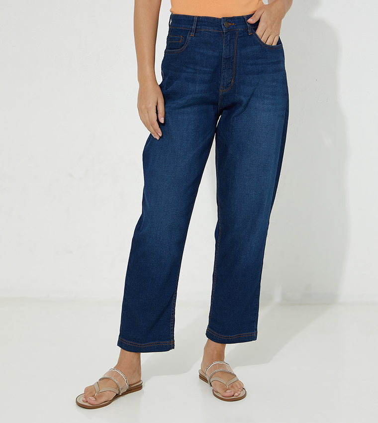Aero Girls High Rise MOM fit Casual comfort  Denim Bottoms