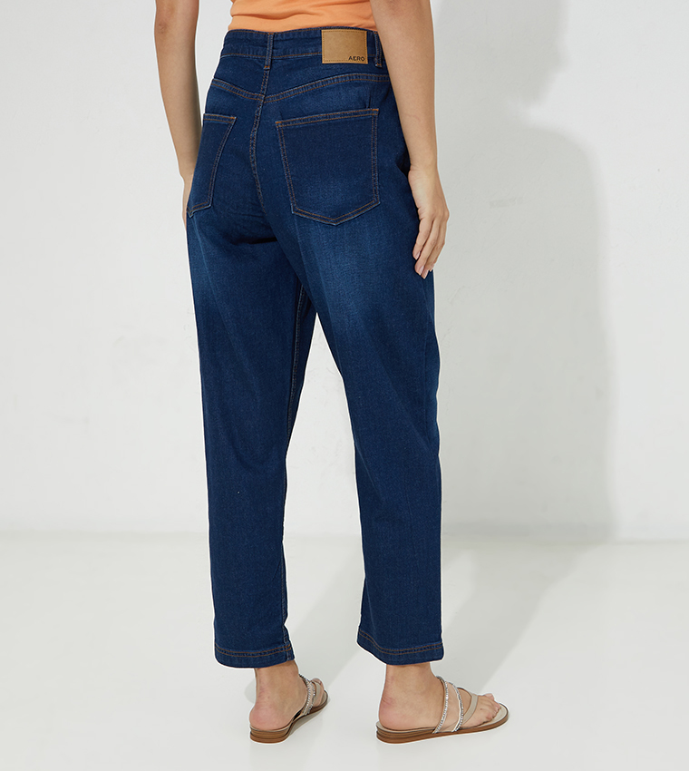 Aero Girls High Rise MOM fit Casual comfort  Denim Bottoms