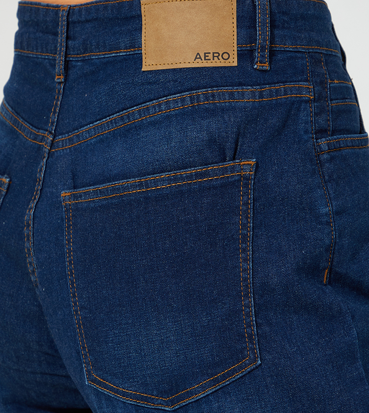 Aero Girls High Rise MOM fit Casual comfort  Denim Bottoms