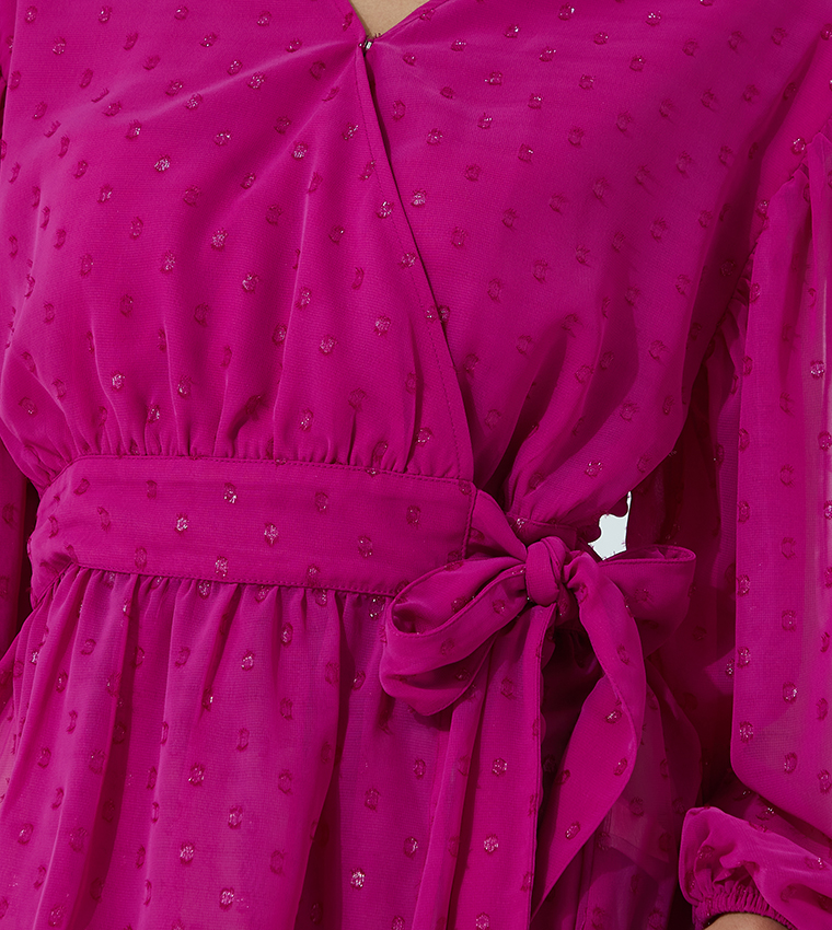 Tie Knot Waist Wrap Top