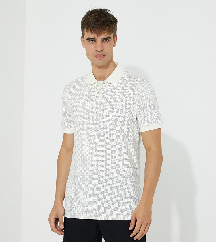 Aeropostale white polo shirt top