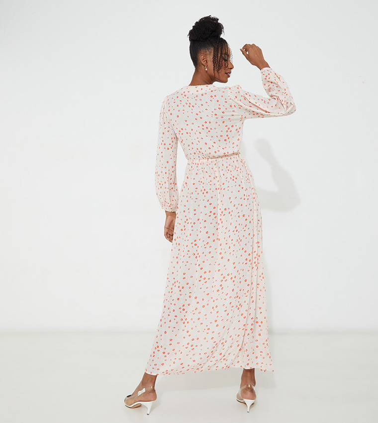Aero Girls Floral Print Maxi Dress