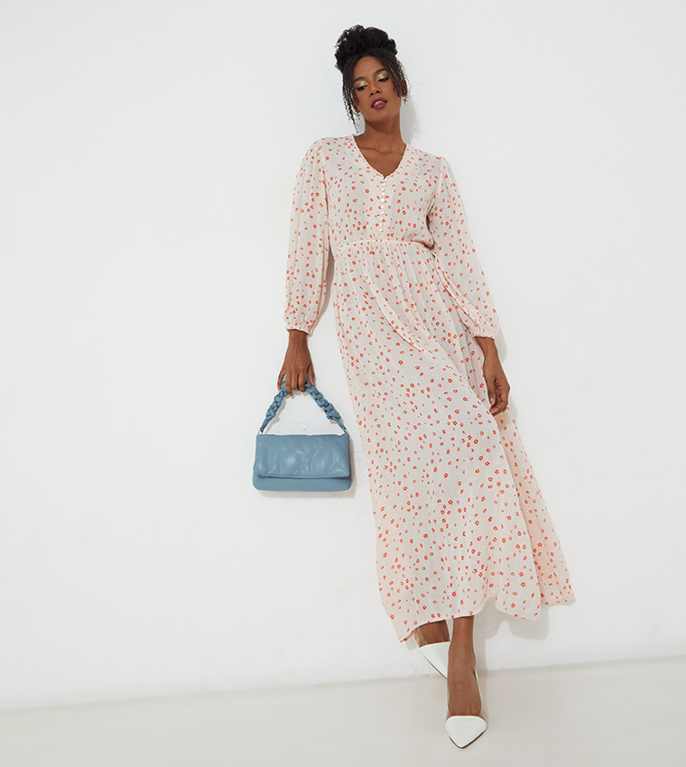 Aero Girls Floral Print Maxi Dress