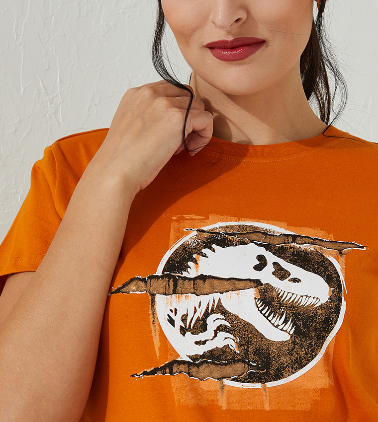 T shirt on sale vans femme orange
