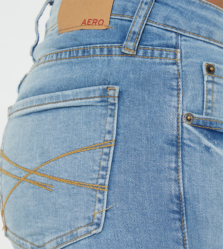 Aero Girl's High Rise Denim Jeans