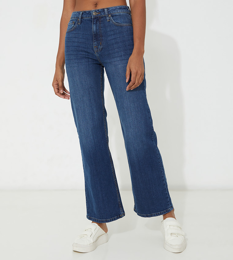 Aero Girl's Super High Rise Flare Denim Jeans