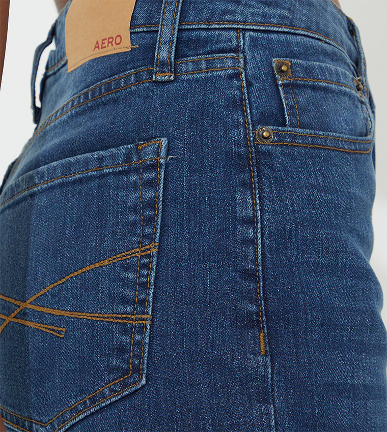 Aero Girl's Super High Rise Flare Denim Jeans