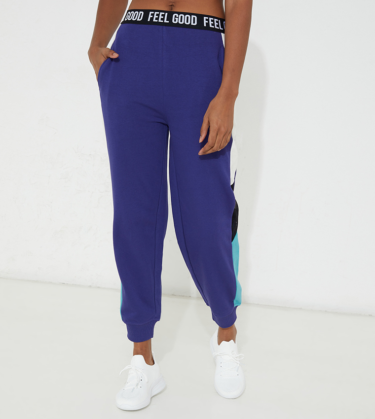 Girls knit joggers best sale