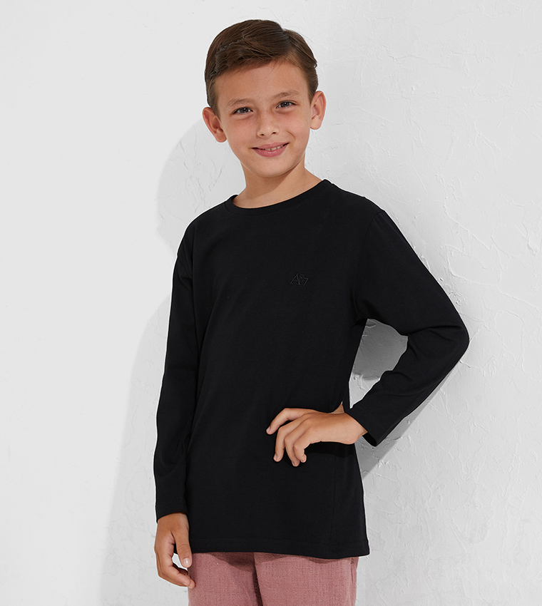 Aero Kids Boys Pack Of 3 Long Sleeves T-Shirts