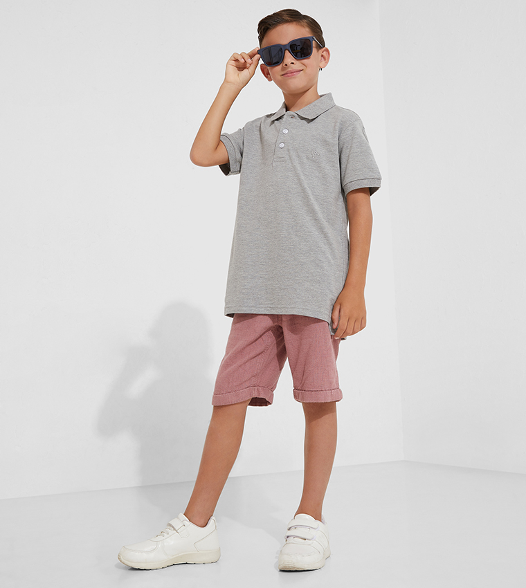 Aero Kids Boys Pack Of 3 Short Sleeves Polo T-Shirts