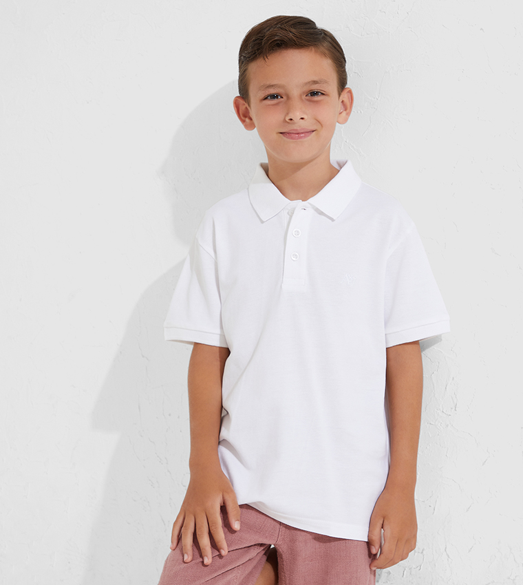 Aero Kids Boys Pack Of 3 Short Sleeves Polo T-Shirts