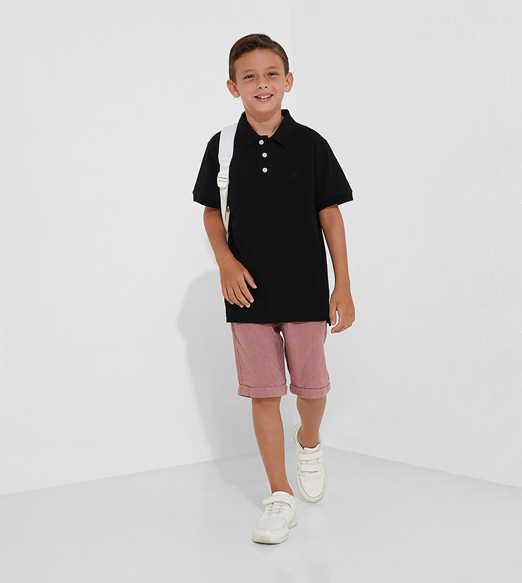 Aero Kids Boys Pack Of 2 Short Sleeves Polo T-Shirts