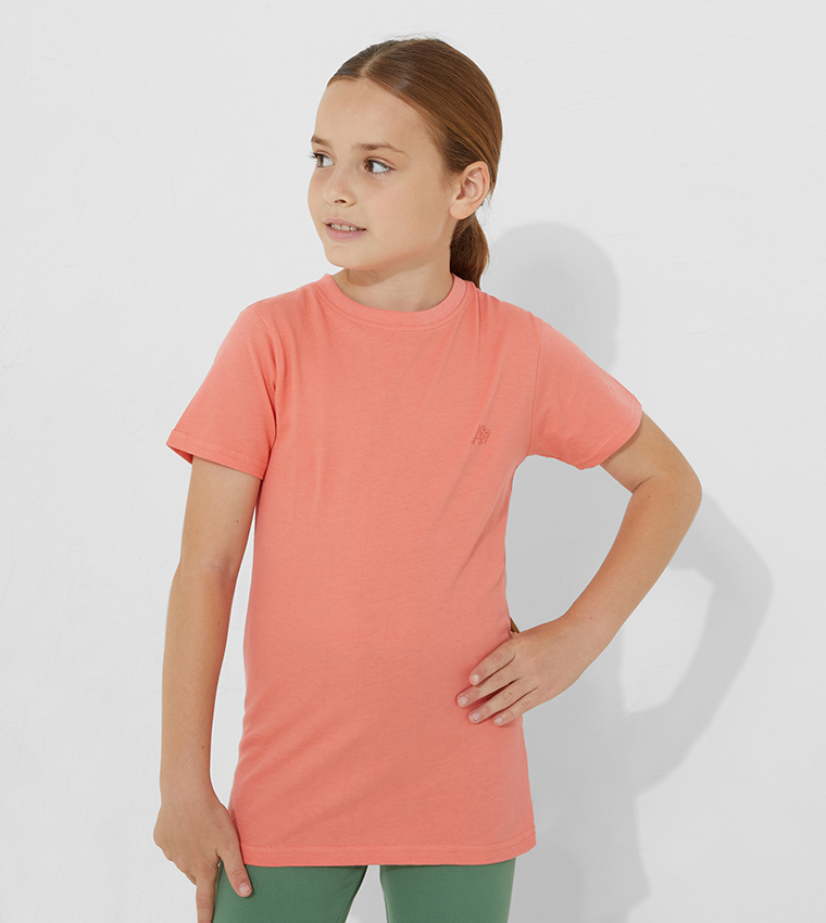 Aero Kids Girls Pack Of 3 Short Sleeves T-Shirts 