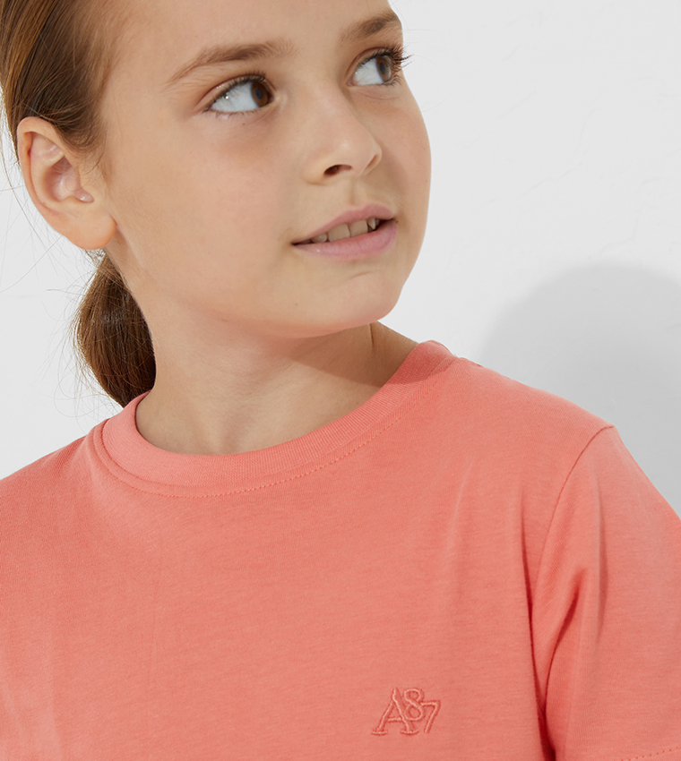 Aero Kids Girls Pack Of 3 Short Sleeves T-Shirts 