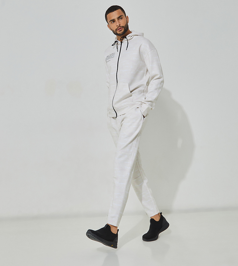 Aero Printed Ribbed Joggers