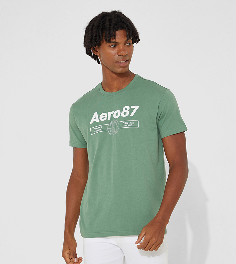 Aeropostale Nnnow Aeropostale Green Shirt Buy Aeropostale Men Dark