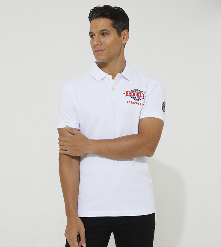 Aeropostale white polo sale