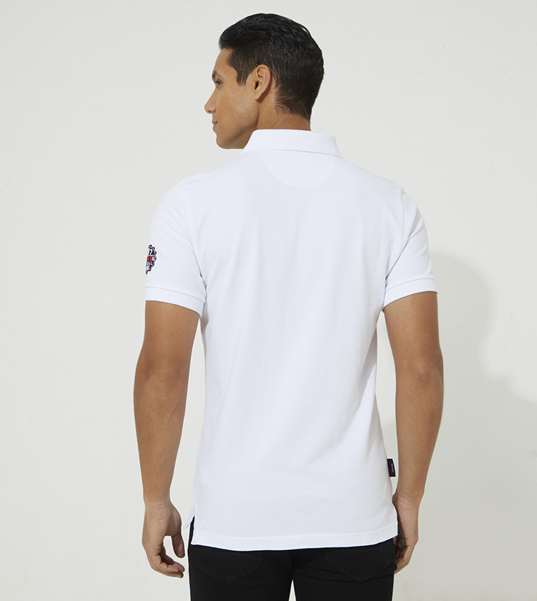 Aero Guy's Logo Embroidered Polo T-Shirt