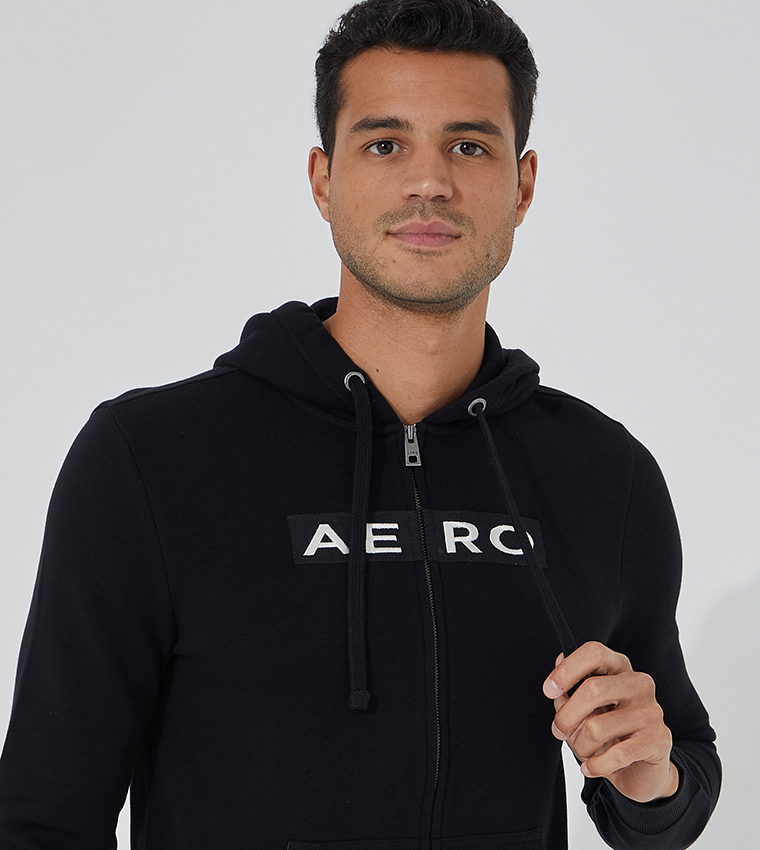 Buy Aeropostale Aero Guys Logo Printed Hoodie In Black 6thStreet Saudi Arabia