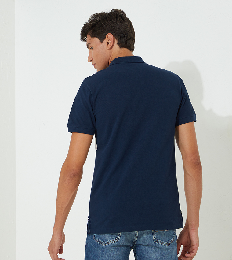 saferido Contrast Color Striped Polo Shirt Summer All-match Fashion Trend Casual Polo T-shirt Loose Short-sleeved Lapel Men's Clothes Oversize