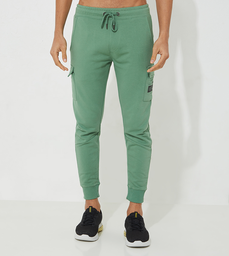 Aero Solid Joggers with Side Pockets