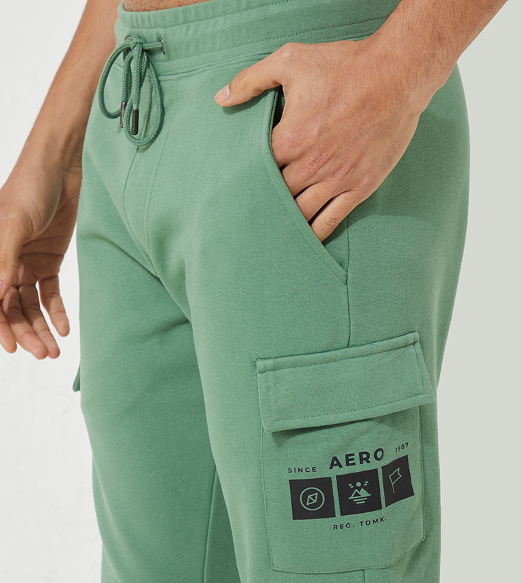 Aero Solid Joggers with Side Pockets