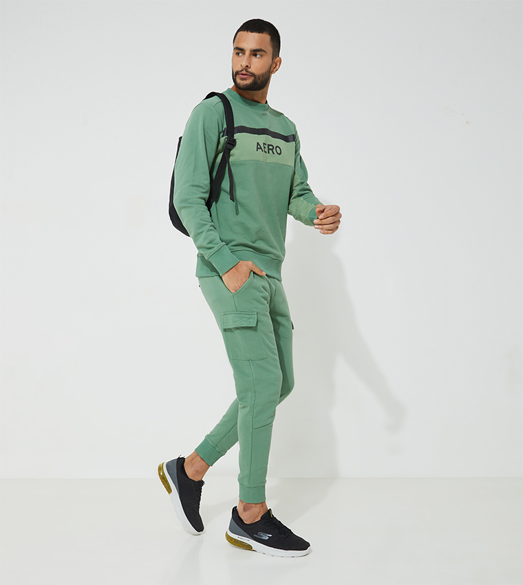 Aero Solid Joggers with Side Pockets