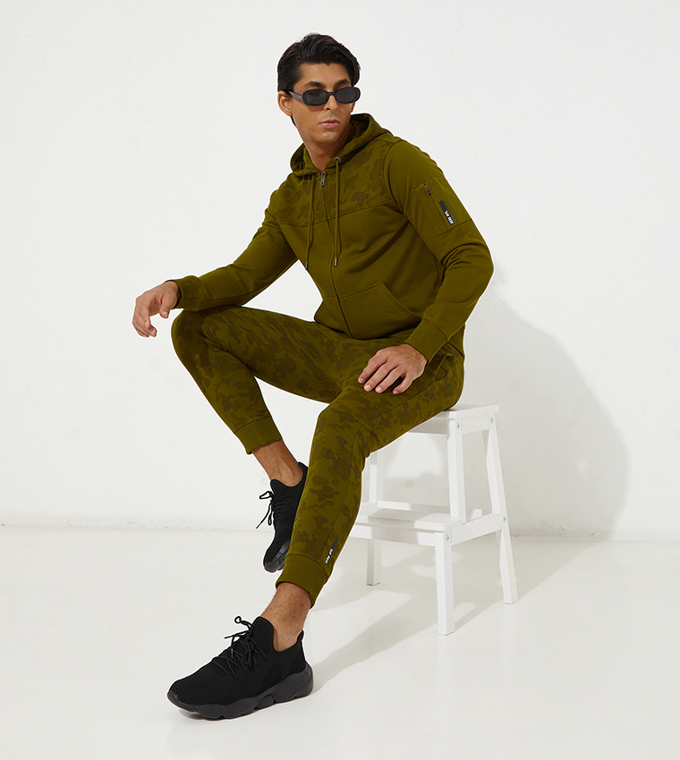 Aero Guys Printed Drawstring Waist Jogger