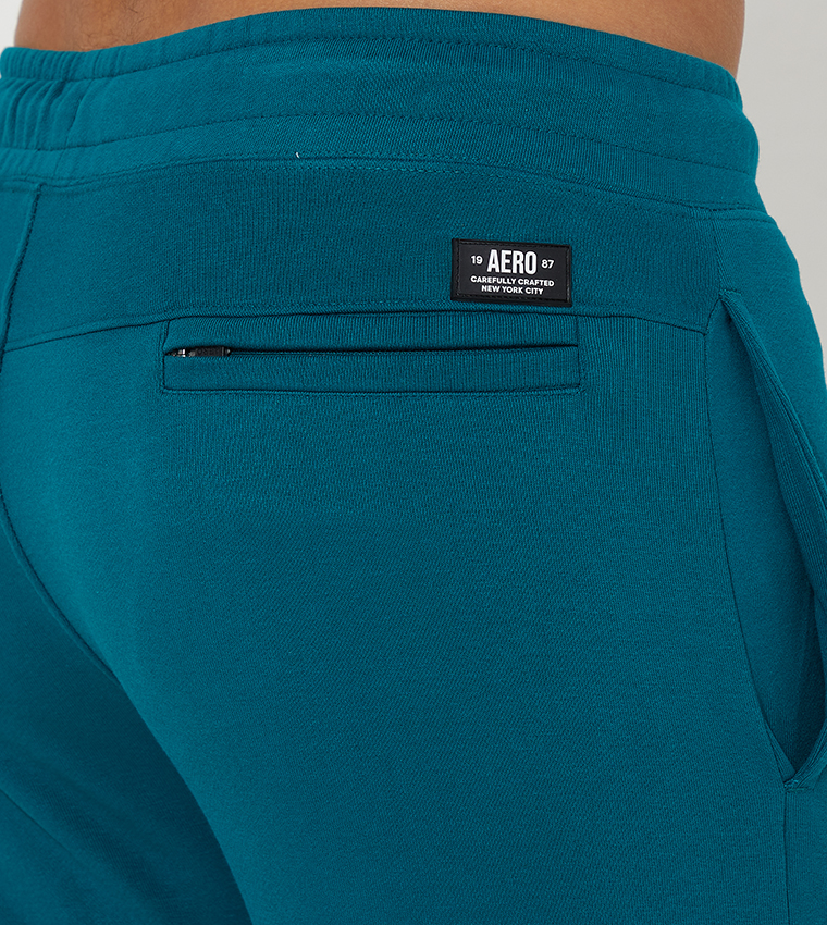Aero Guys Solid Drawstring Waist Jogger