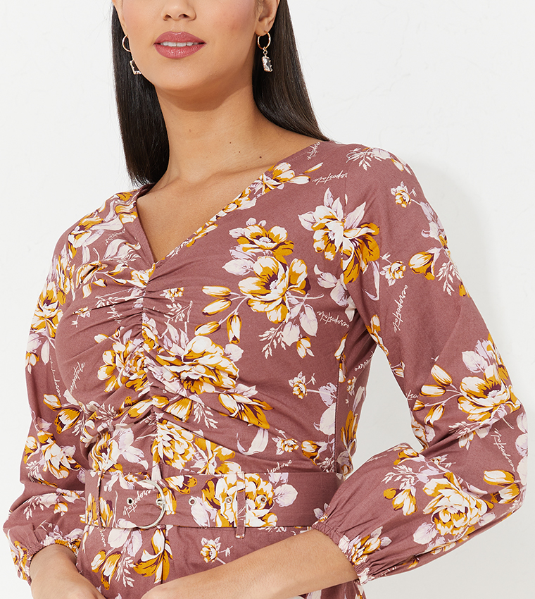 Aero Floral Printed Maxi Dress