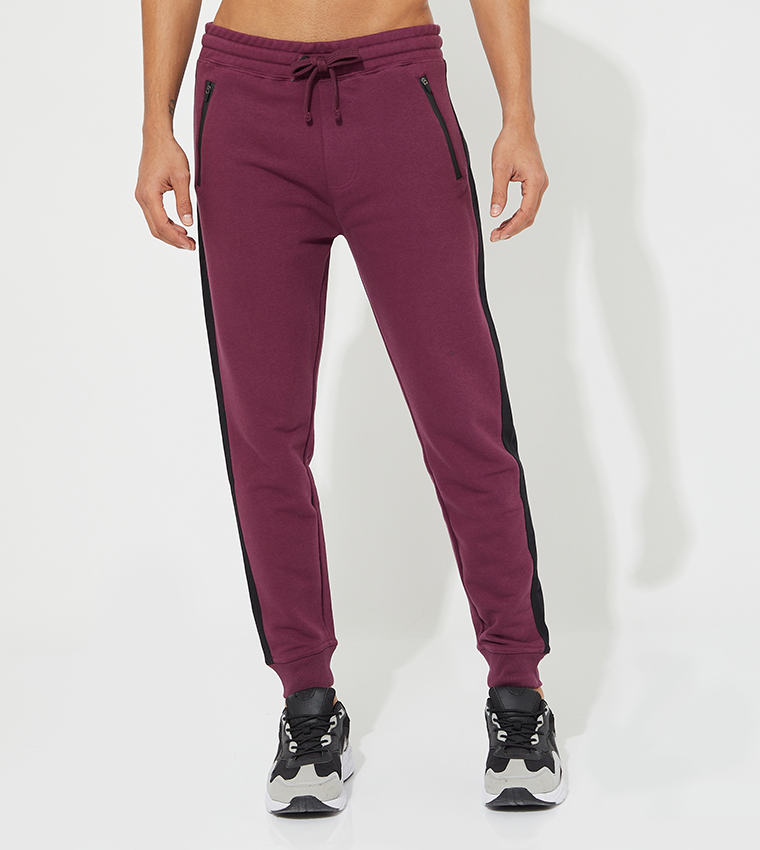 Buy Aeropostale Aero Guy s Drawstring Waist Joggers In Burgundy 6thStreet UAE