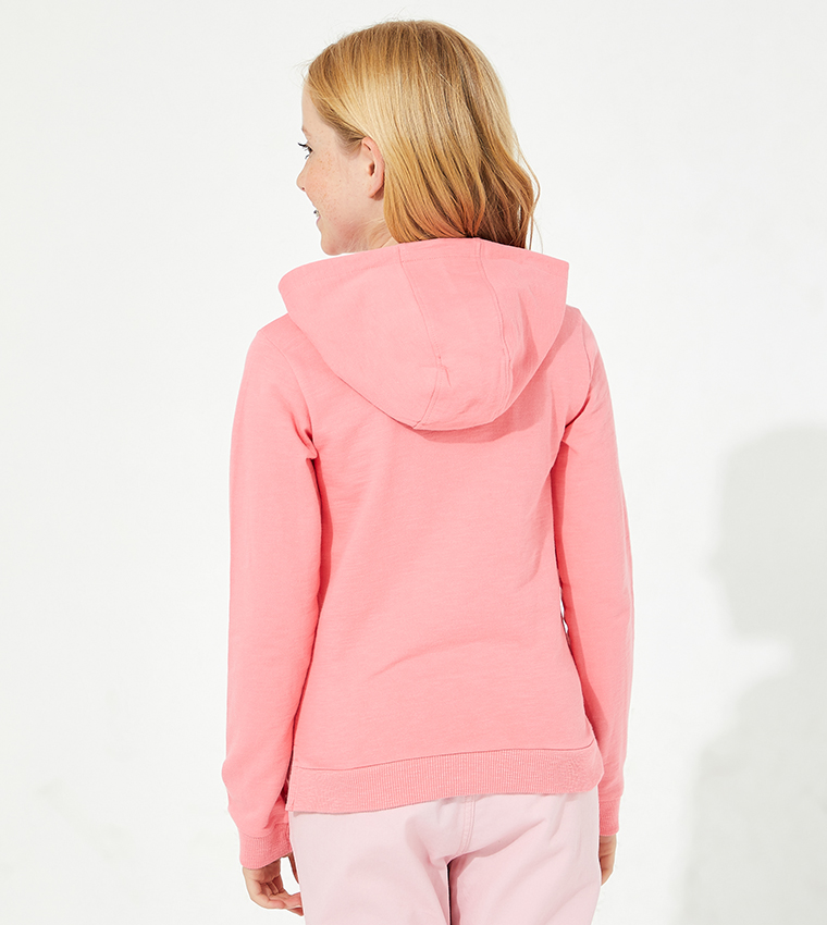 Buy Aeropostale Aero Girls Embellished Pullover Hoodie In Pink