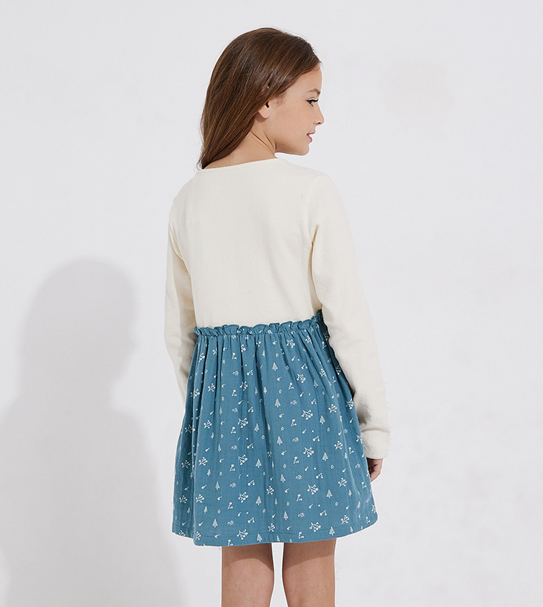Aero Girl's Long Sleeves Knitted Dress