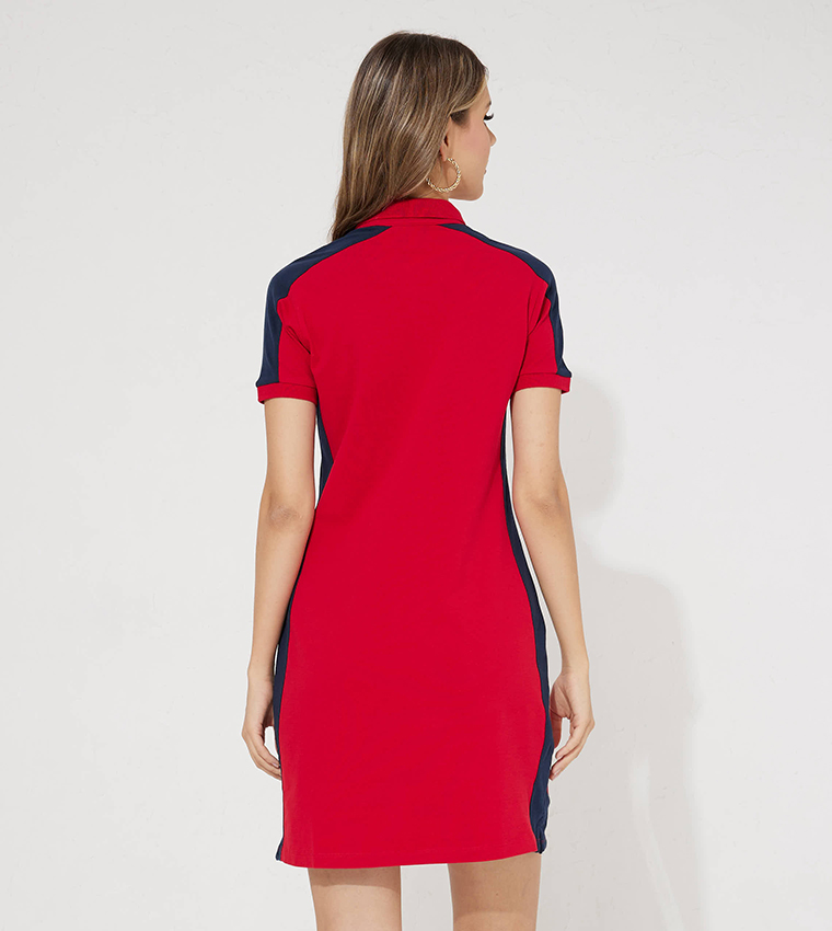 Buy Aeropostale Aero Girls Polo T Shirt Dress In Red 6thStreet UAE