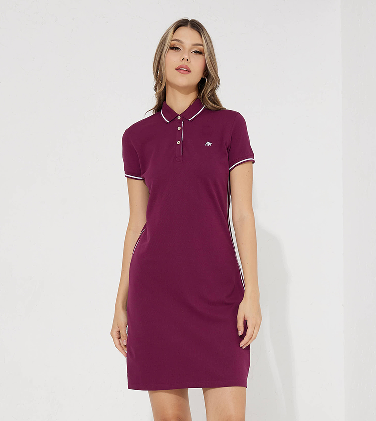 Ladies polo shirt dress sales