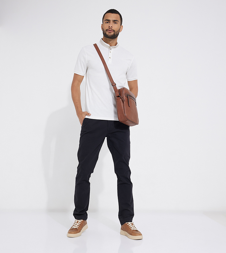 Aero High Waist Tapered Fit Chinos
