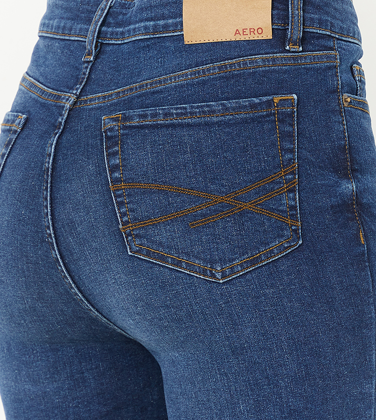 Aero Light Wash High Rise Skinny Jeans