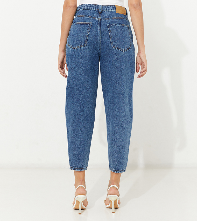 Aero Light Wash Mom Fit Jeans