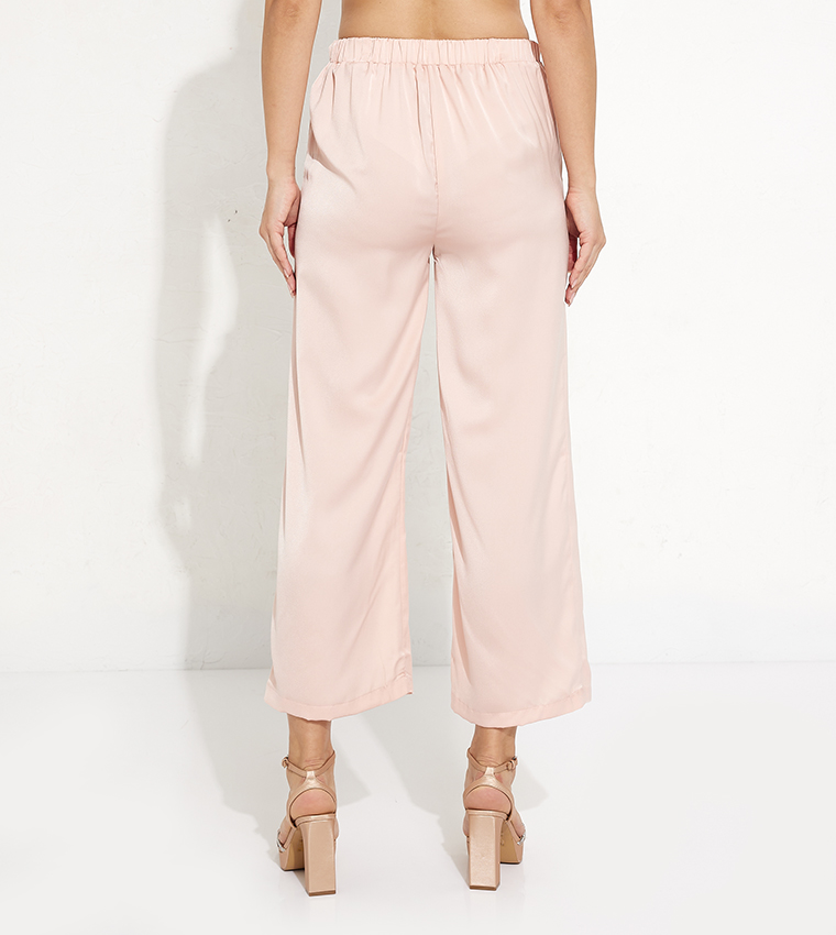 Aero Girls Elastic Waist Wide Leg Pants