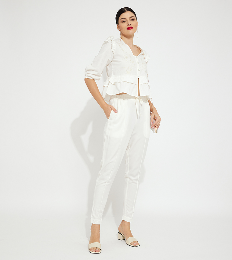 Aero Girl's Drawstring Waist Woven Pants
