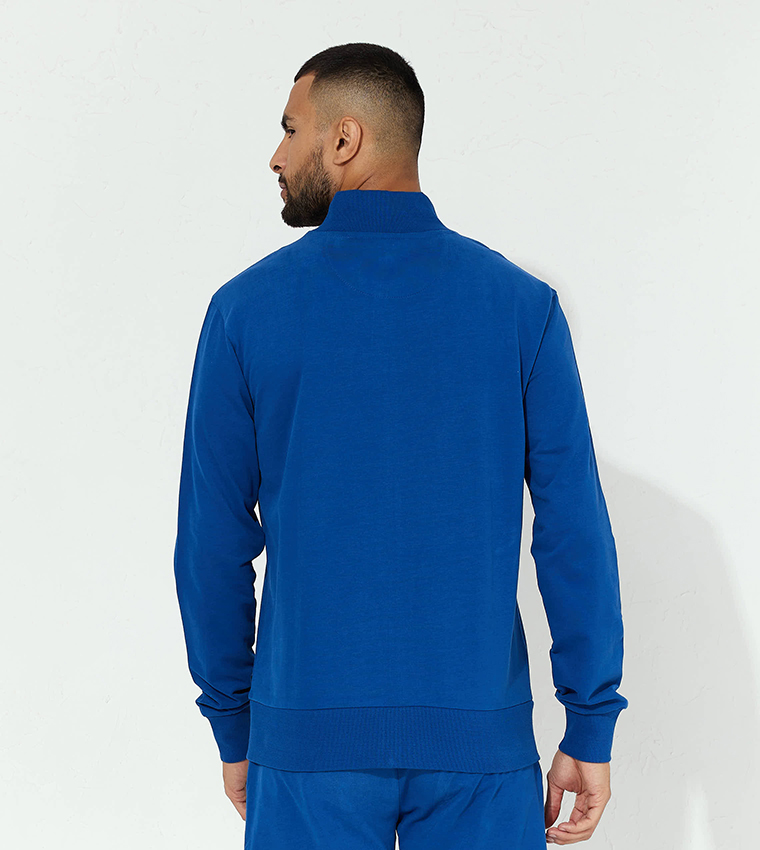 Aero Guys Color Block Jacket With Front Zipper