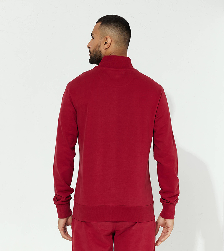 Aero Guys Color Block Jacket With Front Zipper