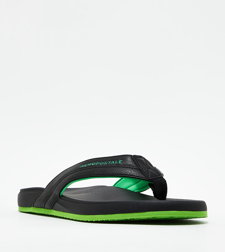 Buy Aeropostale Aero Guys Flip Flops In Black 6thStreet UAE